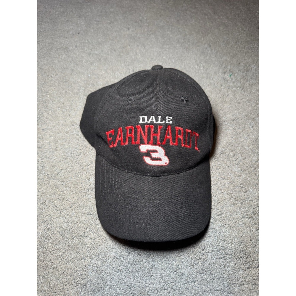 Dale Earnhardt 3 NASCAR Hat Chase Authentics Black Strapback Cap Racing
